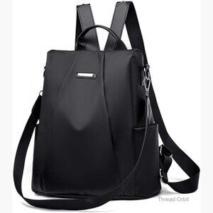 Anti-Theft Nylon Backpack with Removable Strap, Waterproof Travel Bag